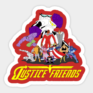 JUSTICE FRIENDS Sticker